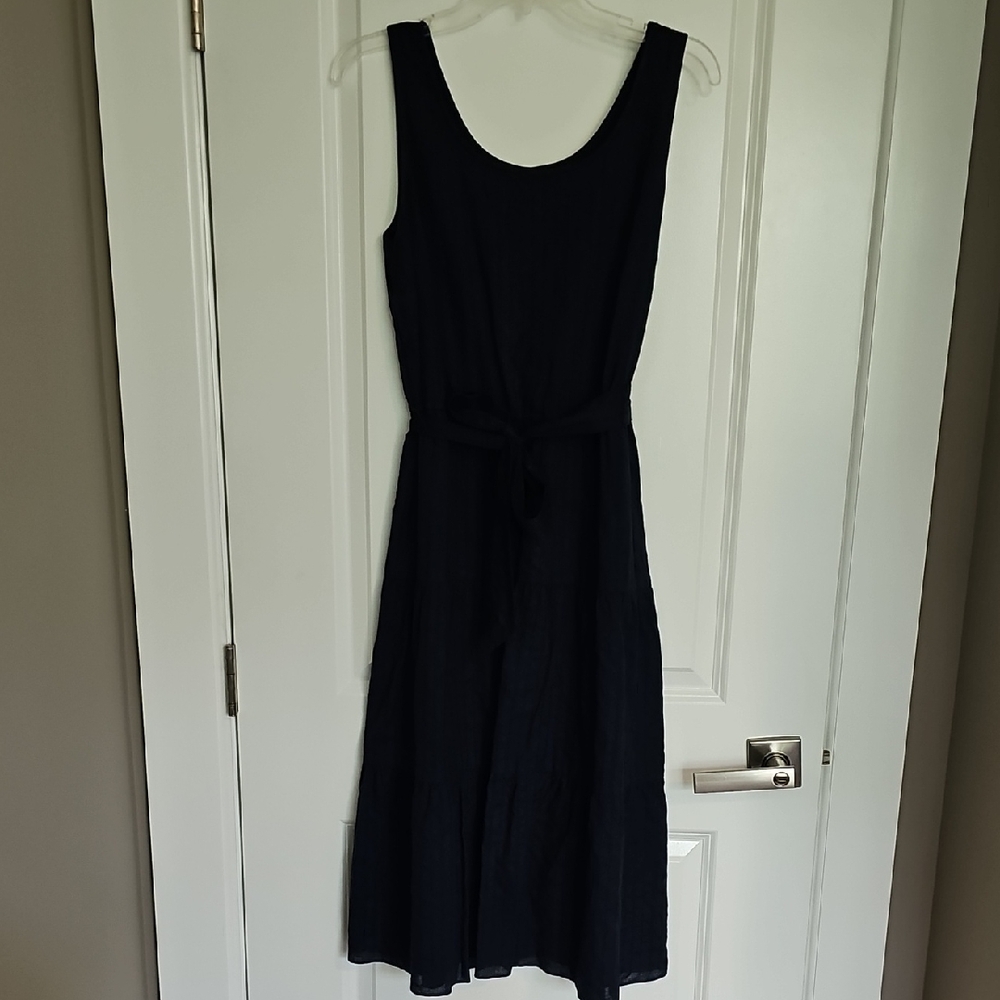 Casual Blue Sleeveless Dress